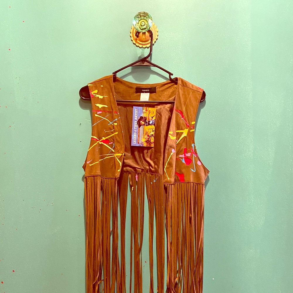 True Grit Long Fringe Vest